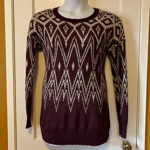 Mossimo Geometric Faire Isle Knit Sweater